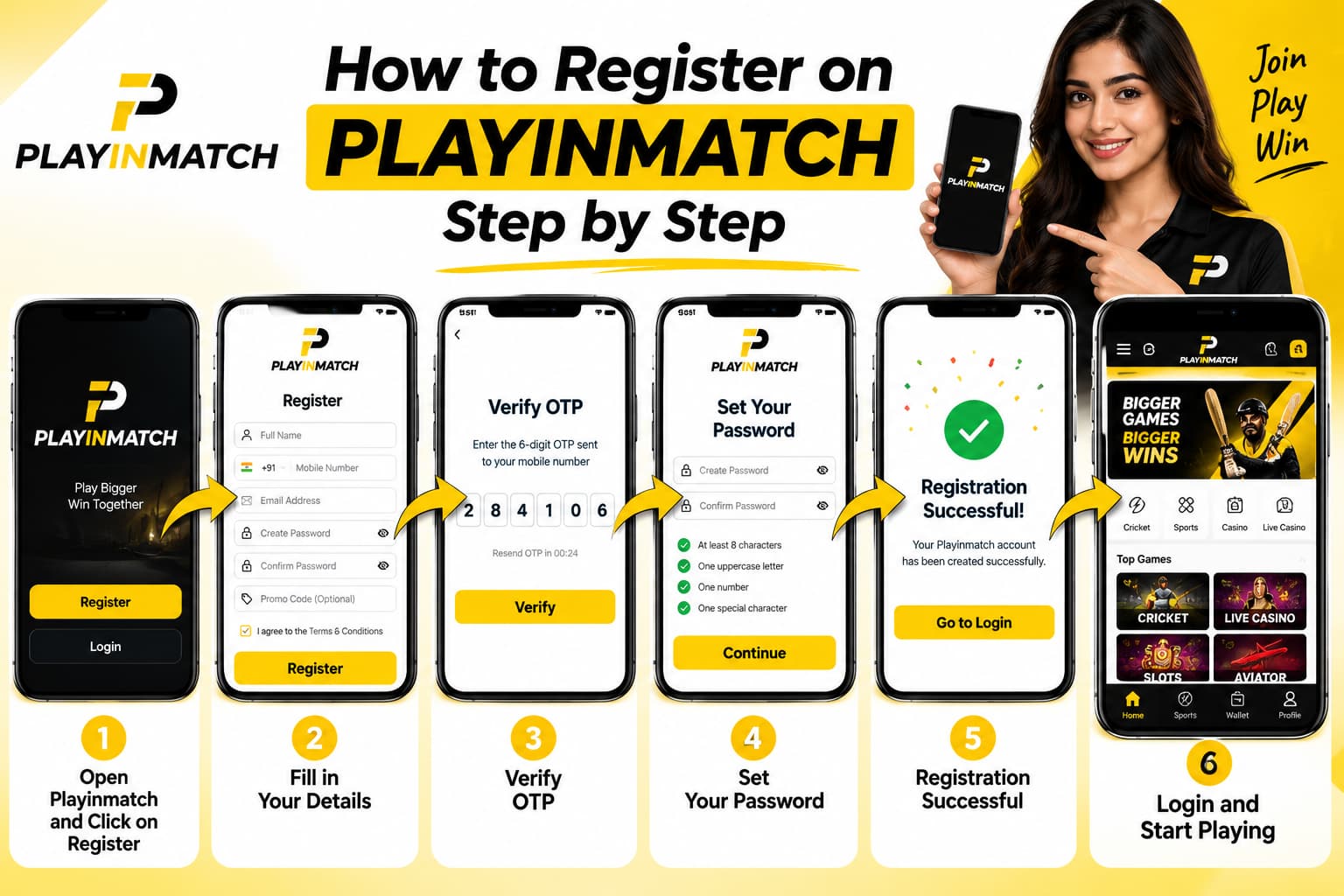 How to Register on Playinmatch Step by Step