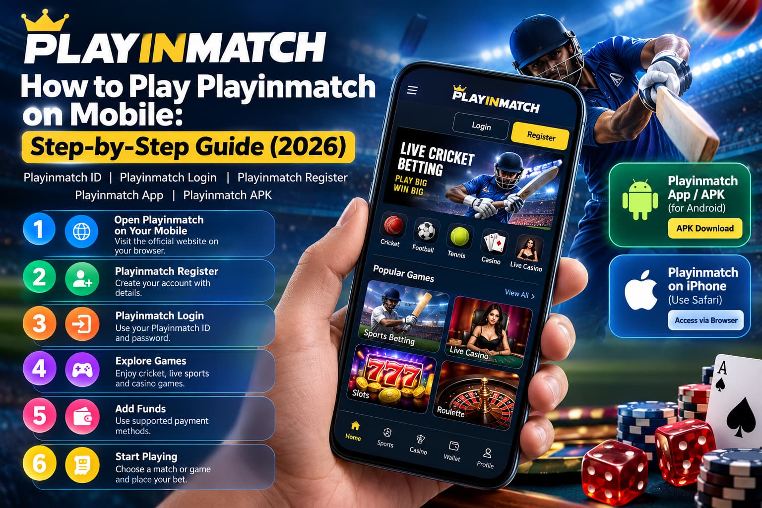 Playinmatch Mobile Guide 2026
